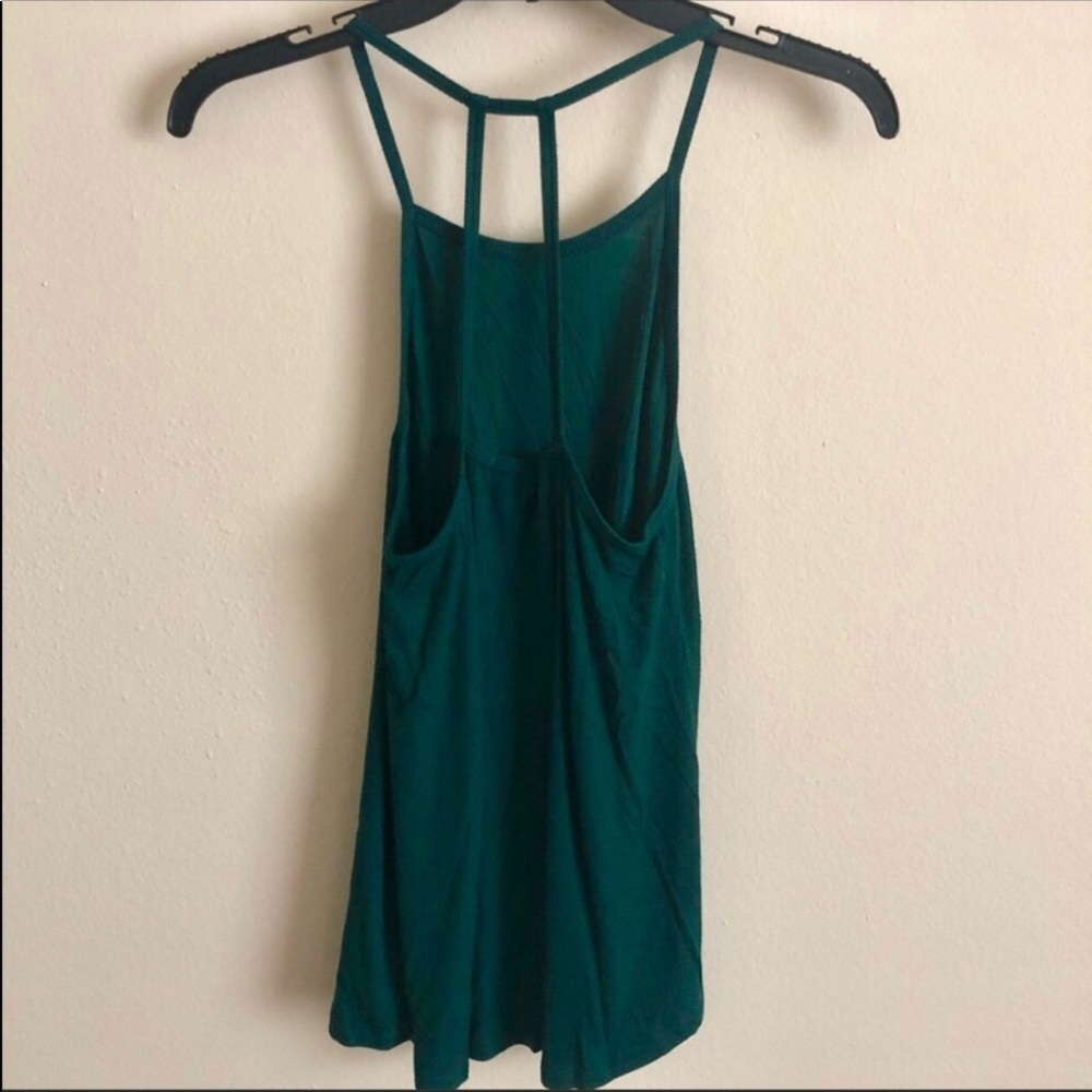 Green Ribbed Tank - Picture 3 of 7